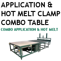 Applicator & Hot Melt Clamp Combination Table