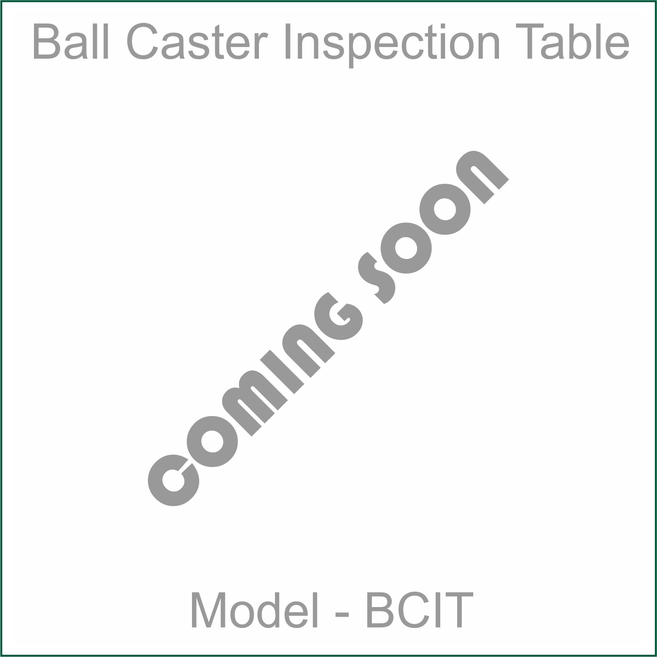 Ball Caster Inspection Table