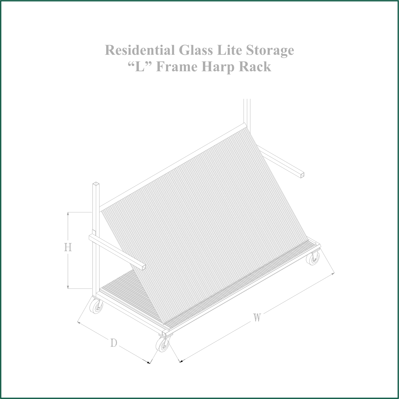 PST Glass Storage Rack 1