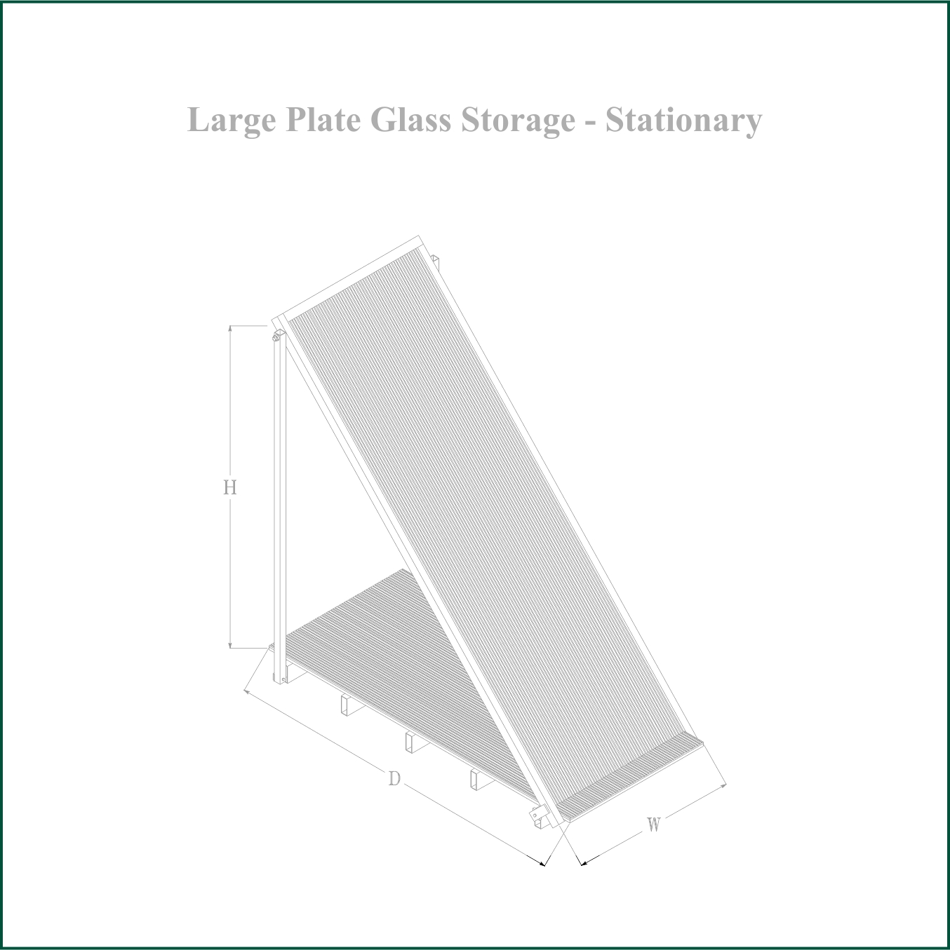 PST Glass Storage Rack 2