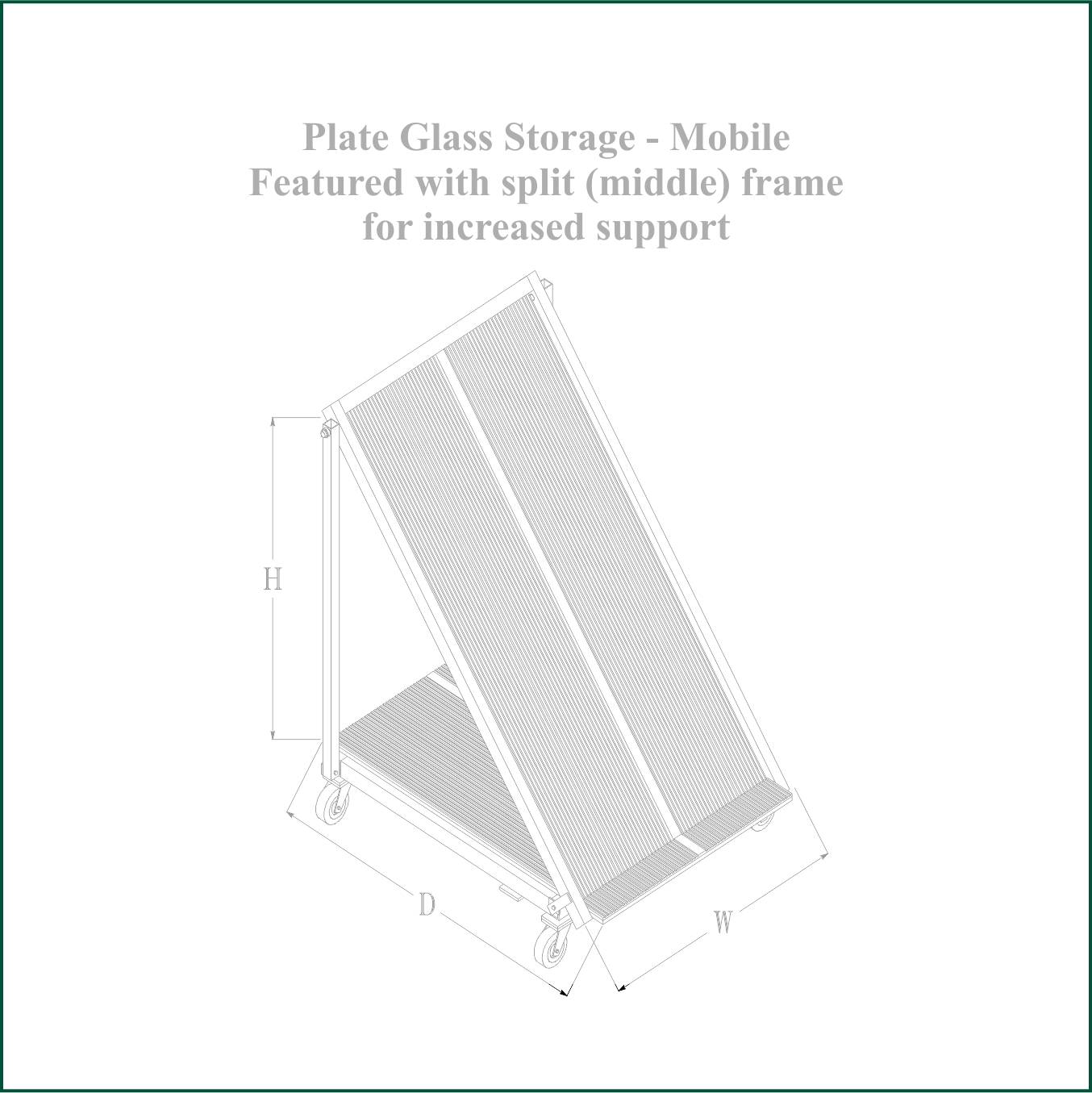 PST Glass Storage Rack 4