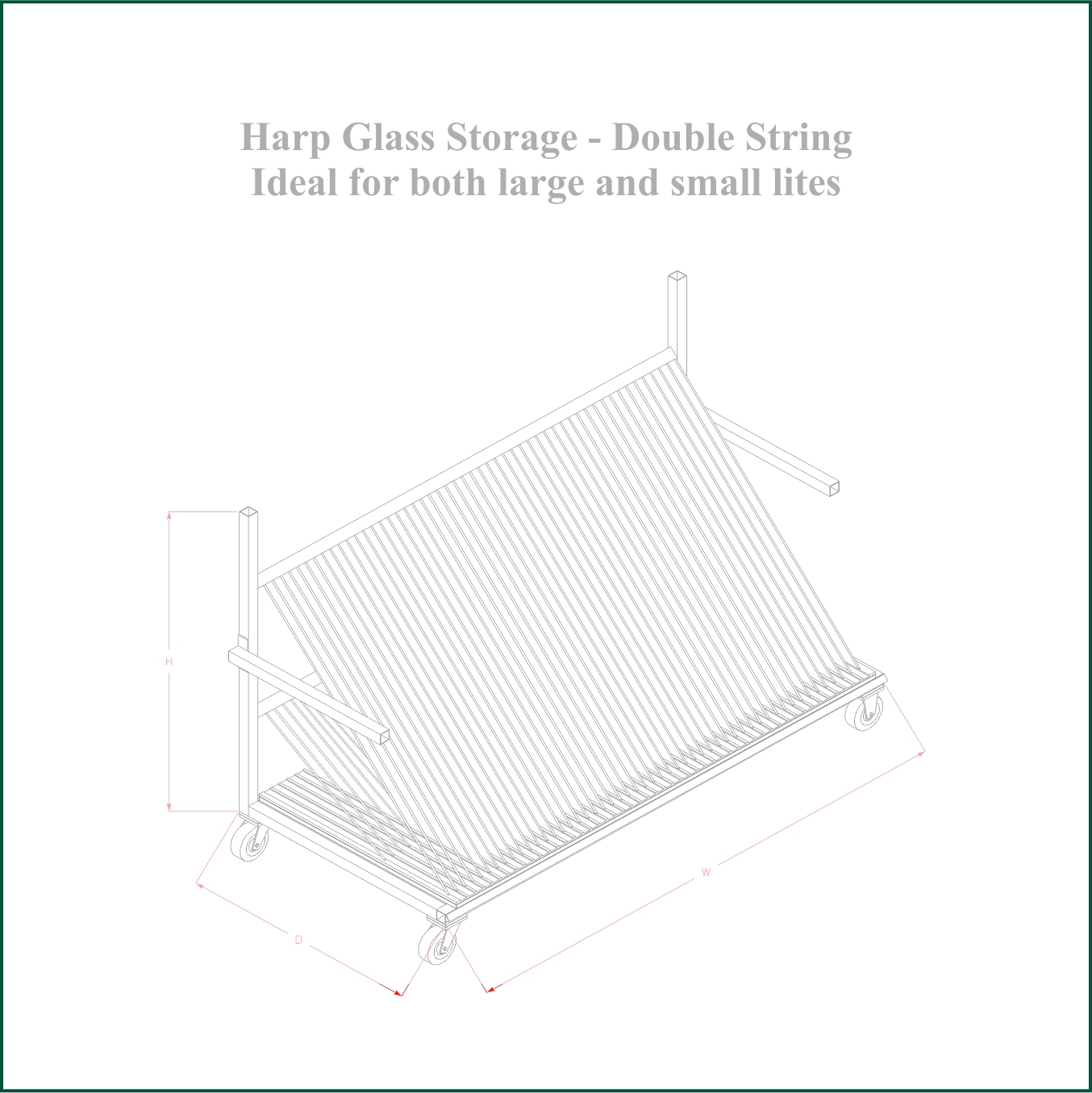 PST Glass Storage Rack 5