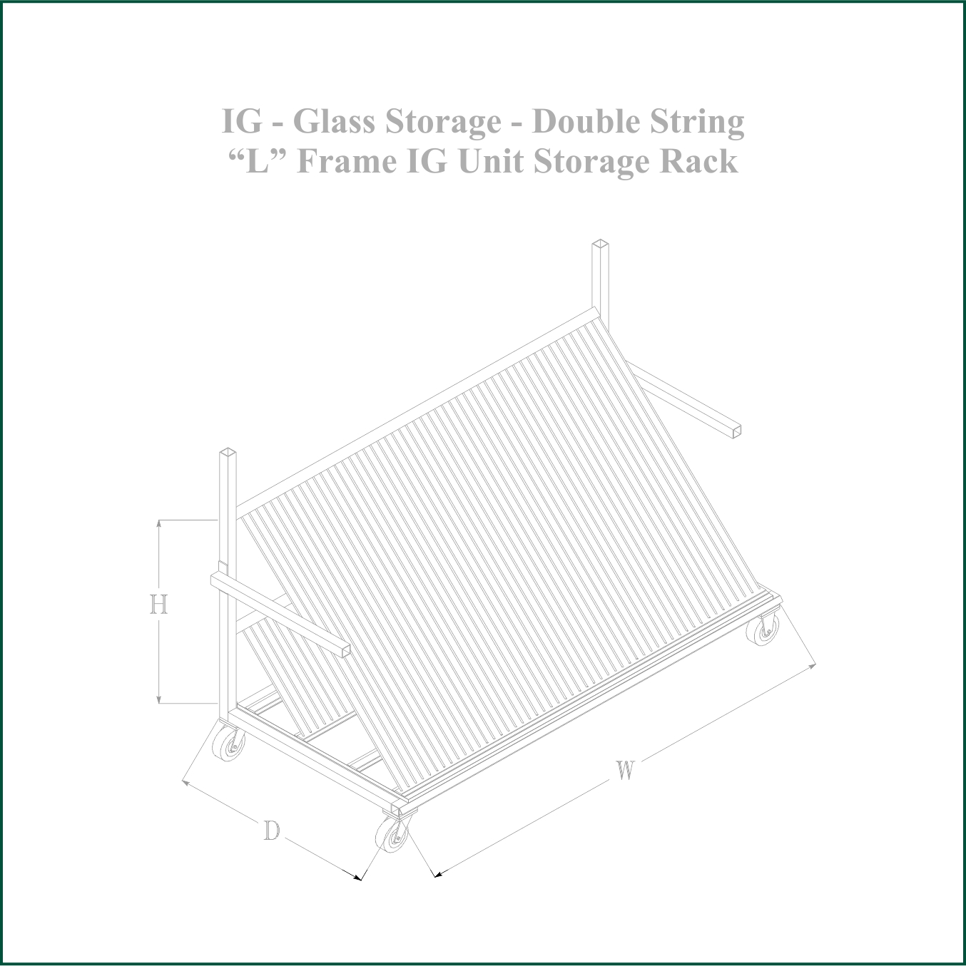 PST Glass Storage Rack 7