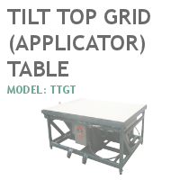 Tilt Top Grid Applicator Table
